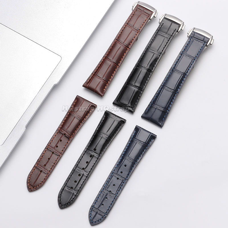 Leather Watch Strap 19mm 20mm  - đánh giá và giá Omega Watch Seamaster