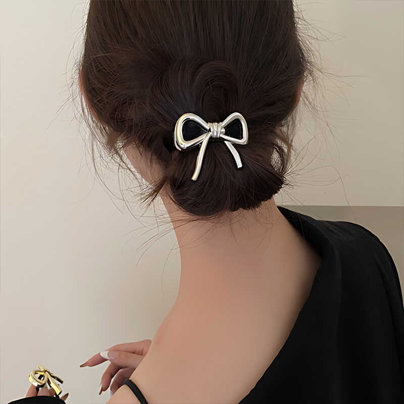 Korean Exquisite Metal Bow Hai - đánh giá và giá Silicone Band Women