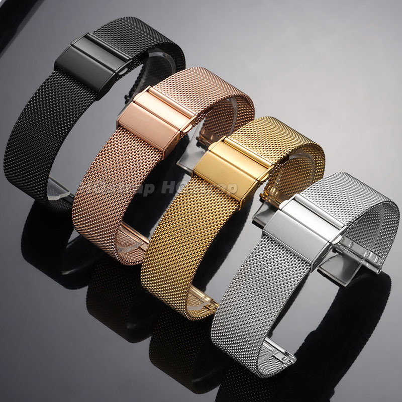 16/18/20/22mm 0.6mm Milanese M - đánh giá và giá Mesh Strap Metal