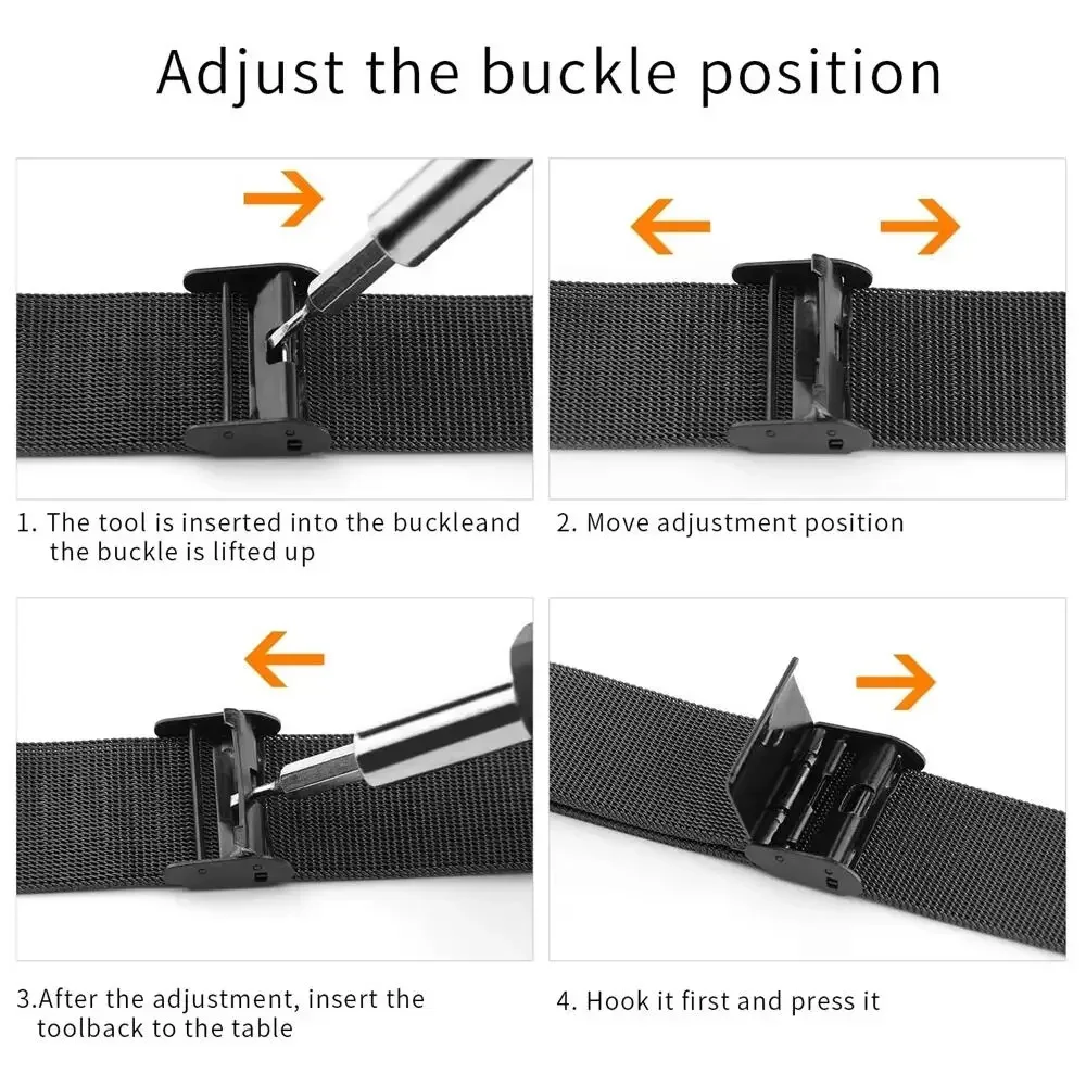 Metal Bands for Garmin Vivoact - đánh giá và giá Mesh Strap Metal