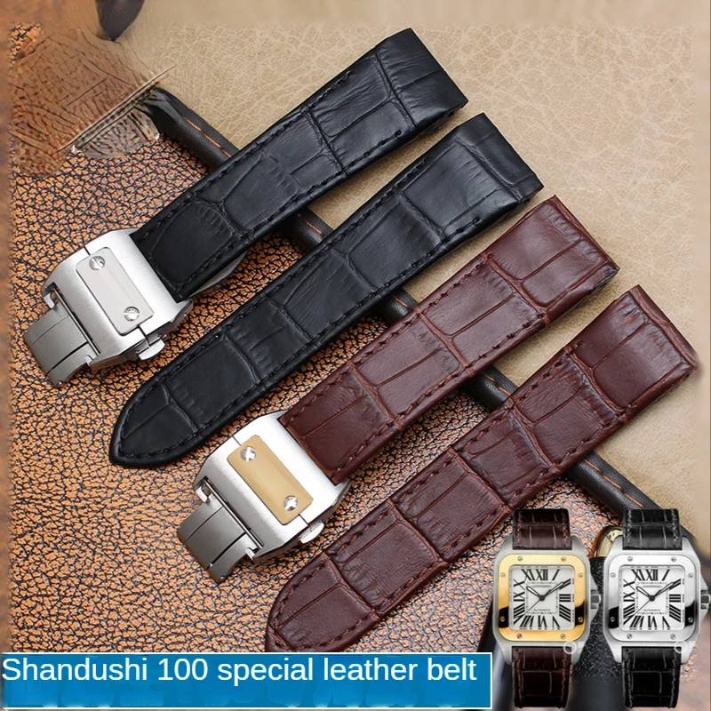 Chất Liệu Da Thật Cho Cartier  - đánh giá và giá Cartier Watch Santos