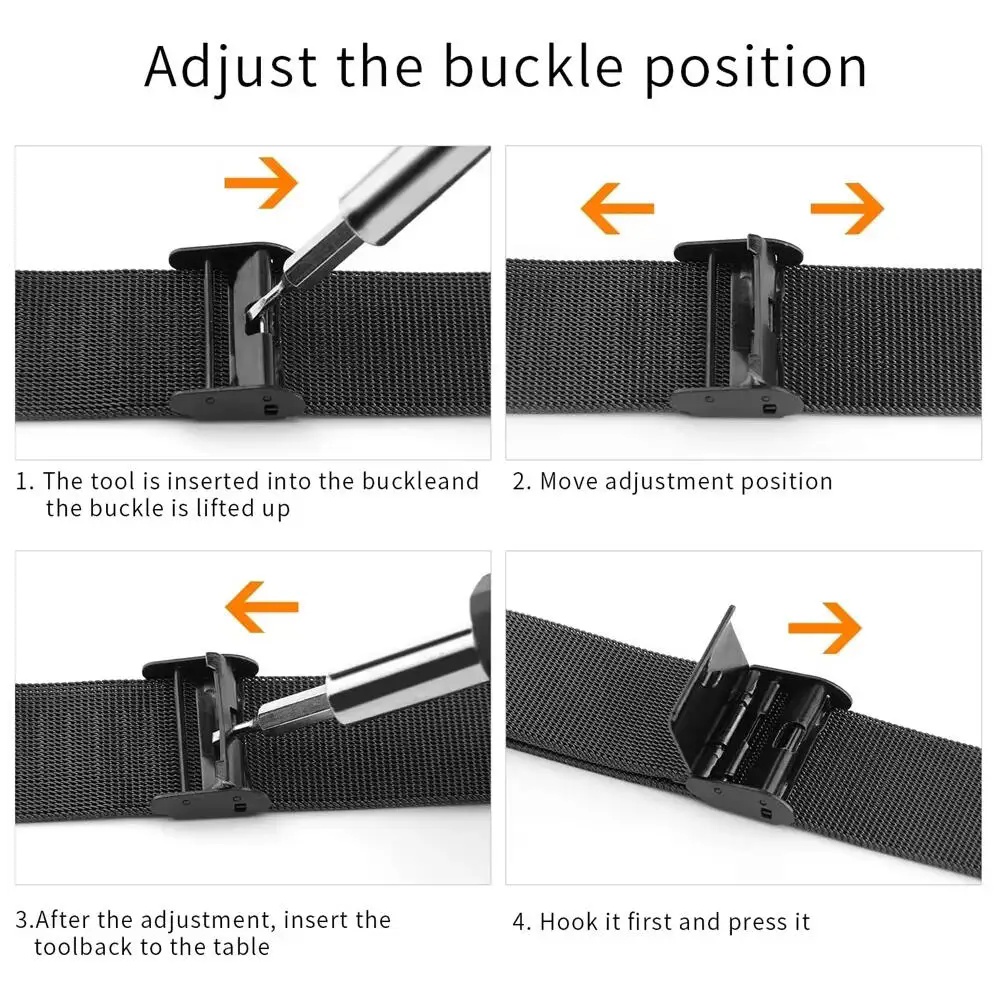 Metal Bands for Fitbit Versa 4 - đánh giá và giá Mesh Strap Metal