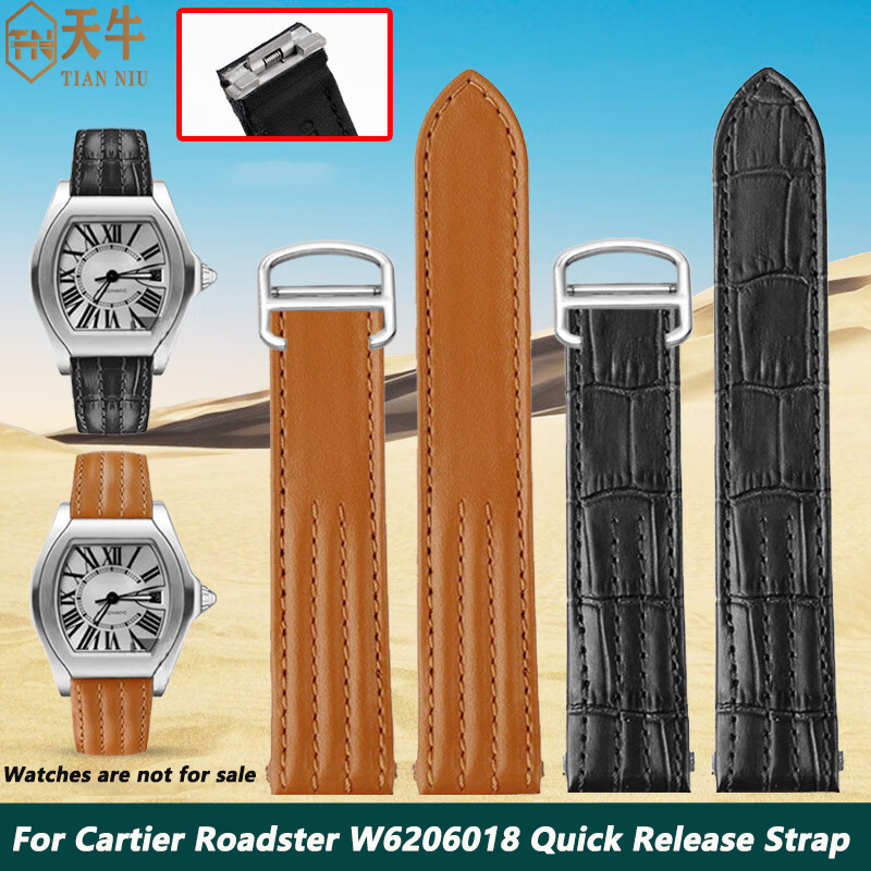 15.5mm 19mm 20mm For Cartier R - đánh giá và giá Leather Strap Quick Release